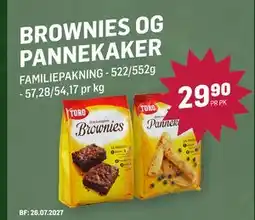 Holdbart BROWNIES og Pannekaker, NOK 29.9 tilbud