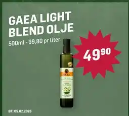 Holdbart GAEA LIGHT BLEND OLJE, NOK 49.9 tilbud