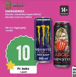 Sport Outlet ENERGIDRIKK, NOK 10 tilbud