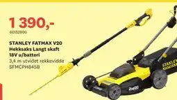 Bygger'n STANLEY FATMAX V20 Hekksaks Langt skaft 18V u/batteri, NOK 1390 tilbud