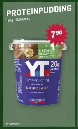 Holdbart PROTEINPUDDING, NOK 7.9 tilbud