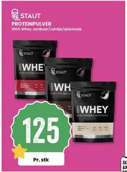 Sport Outlet PROTEINPULVER, NOK 125 tilbud