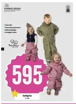 Sport Outlet PU regnsett m/fleece, NOK 595 tilbud