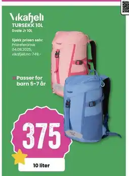 Sport Outlet TURSEKK 10L, NOK 375 tilbud