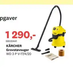 Bygger'n KÄRCHER Grovstøvsuger, NOK 1290 tilbud