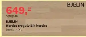 Bygger'n BJELIN Herdet tregulv Eik herdet, NOK 649 tilbud