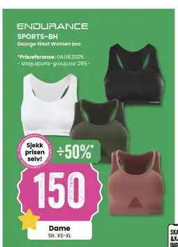 Sport Outlet SPORTS-BH, NOK 150 tilbud