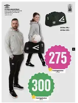 Sport Outlet FOTBALLBUKSE/BAG tilbud