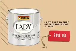 Montér JOTUN Lady pure nature interiørbeis hvit tilbud