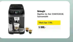 Skousen DeLonghi Magnifica Evo Next ECAM310.60.GB, Espressomaskin tilbud