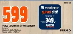 Coop Obs PERGO LOFOTEN 1-STAV PARKETTGULV tilbud