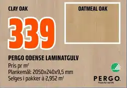 Coop Obs PERGO ODENSE LAMINATGULV Pris pr m² tilbud