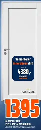 Coop Obs HARMONIE LINE 1-SPEIL MASSIV INNERDØR tilbud