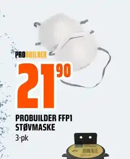 Coop Obs PROBUILDER FFP1 STØVMASKE 3-pk tilbud