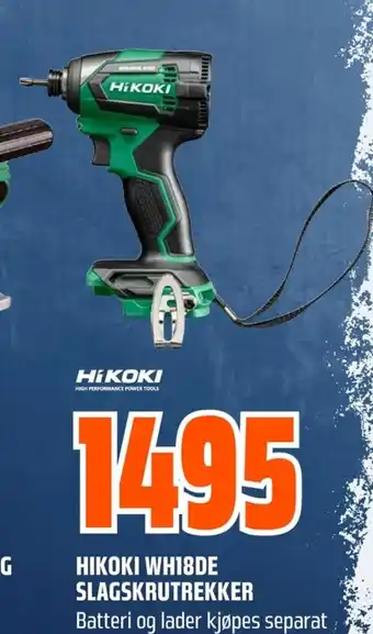 Coop Obs HIKOKI WH18DE SLAGSKRUTREKKER tilbud