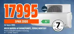 Coop Obs WILFA NARVIK 40 VARMEPUMPE, FERDIG MONTERT tilbud