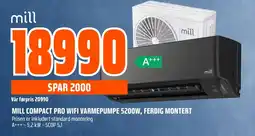 Coop Obs MILL COMPACT PRO WIFI VARMEPUMPE 5200W, FERDIG MONTERT tilbud