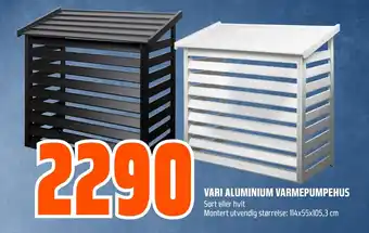 Coop Obs VARI ALUMINIUM VARMEPUMPEHUS tilbud