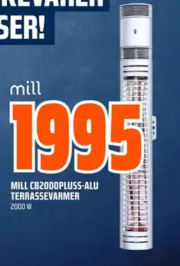 Coop Obs MILL CB2000PLUSS-ALU TERRASSEVARMER tilbud