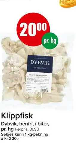 Eurospar Klippfisk tilbud