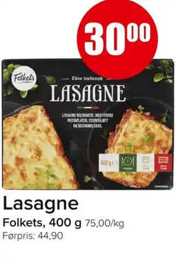 Eurospar Lasagne tilbud