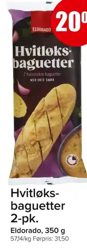 Eurospar Hvitløks- baguetter 2-pk. tilbud