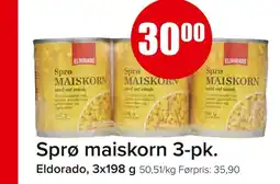 Eurospar Sprø maiskorn 3-pk. tilbud