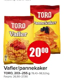 Eurospar Vafler/pannekaker tilbud