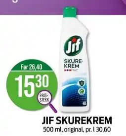 Kiwi JIF SKUREKREM, NOK 15.3 tilbud