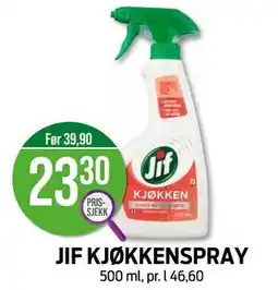 Kiwi JIF KJØKKENSPRAY, NOK 23.3 tilbud