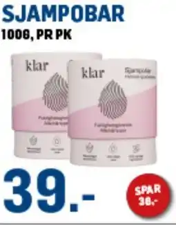 Price Lagerbutikk Sjampobar tilbud