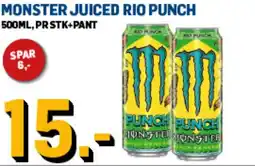 Price Lagerbutikk MONSTER Juiced rio punch tilbud