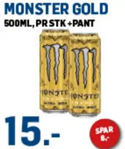 Price Lagerbutikk MONSTER Gold tilbud