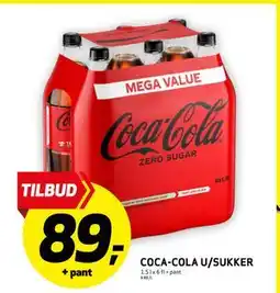 Bunnpris COCA-COLA U/SUKKER, NOK 89 tilbud
