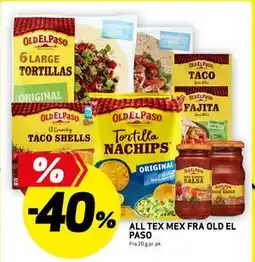 Bunnpris ALL TEX MEX FRA OLD EL PASO tilbud