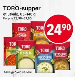 Nærbutikken TORO-supper, NOK 24.9 tilbud