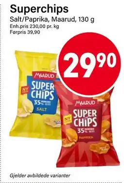 Nærbutikken Superchips, NOK 29.9 tilbud