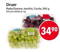Nærbutikken Druer, NOK 34.9 tilbud