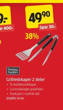 Jula Grillredskaper 2 deler, NOK 49.9 tilbud