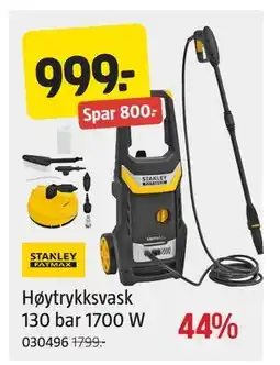 Jula Høytrykksvask 130 bar 1700 W, NOK 999 tilbud