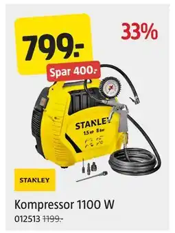 Jula Kompressor 1100 W, NOK 799 tilbud