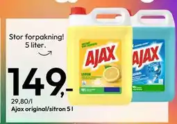 Gigaboks Ajax original/sitron 5 l, NOK 149 tilbud