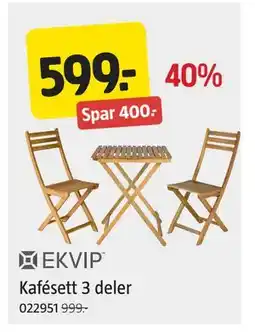 Jula Kafésett 3 deler, NOK 599 tilbud