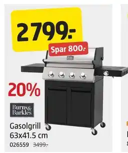 Jula Gasolgrill 63x41.5 cm, NOK 2799 tilbud