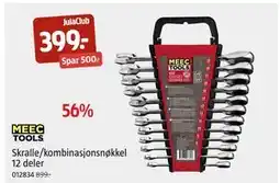 Jula Skralle/kombinasjonsnøkkel 12 deler, Medlemspris tilbud
