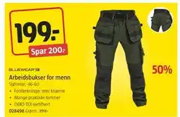 Jula Arbeidsbukser for menn, NOK 199 tilbud