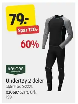 Jula Undertøy 2 deler, NOK 79 tilbud