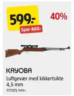 Jula Luftgevær med kikkertsikte 4,5 mm, NOK 599 tilbud