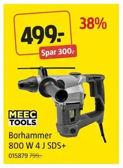 Jula Borhammer 800 W 4 J SDS+, NOK 499 tilbud