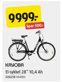 Jula El-sykkel 28” 10,4 Ah, NOK 9999 tilbud